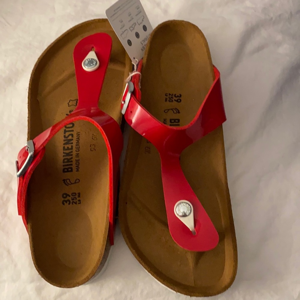 NIB Birkenstock Women's Gizeh Birko-Flor Sandals